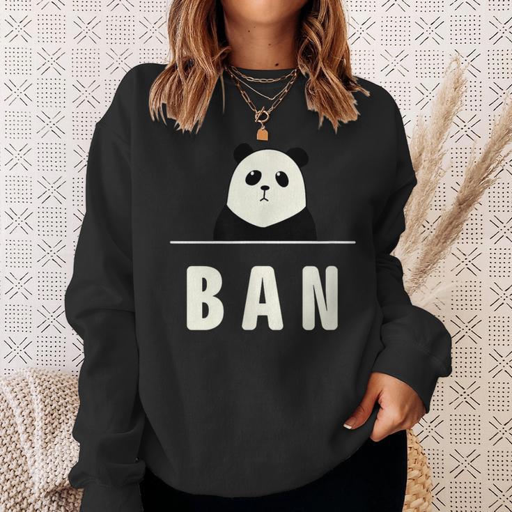 面白い 「Ban」おもしろギャグ-ジョーク 漢字 ばん 文字入り スウェットシャツ 彼女への贈り物