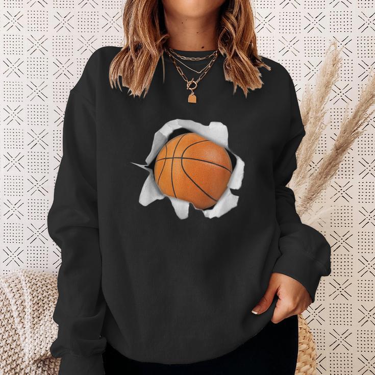 面白いtシャツ バスケットボール おもしろ 服 ネタ メンズ バスケ部 おもしろグッズ 大人 子供 スウェットシャツ 彼女への贈り物