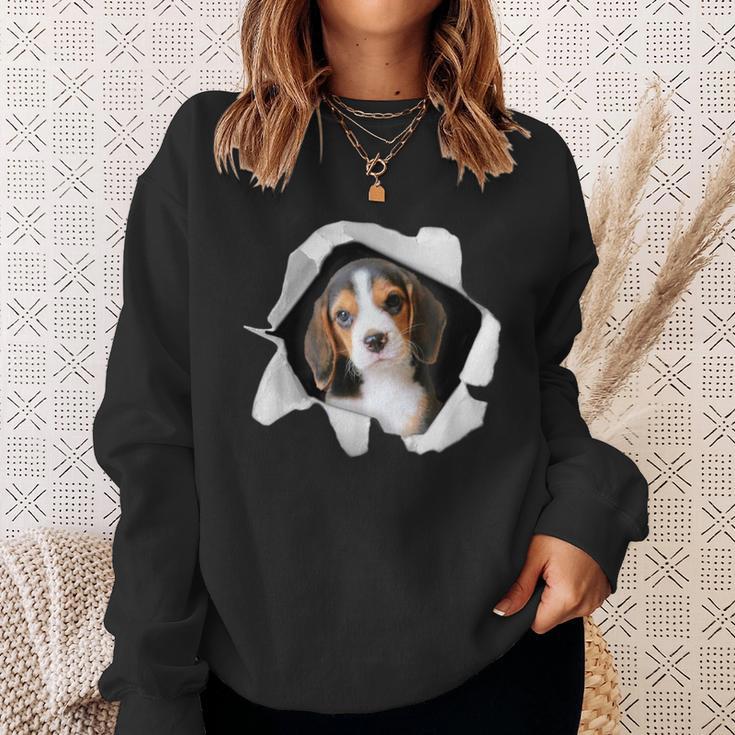 面白いtシャツ ビーグル 犬 イヌ わんこ メンズ 犬好き グッズ かわいい おもしろ 面白い 服 ネタ スウェットシャツ 彼女への贈り物
