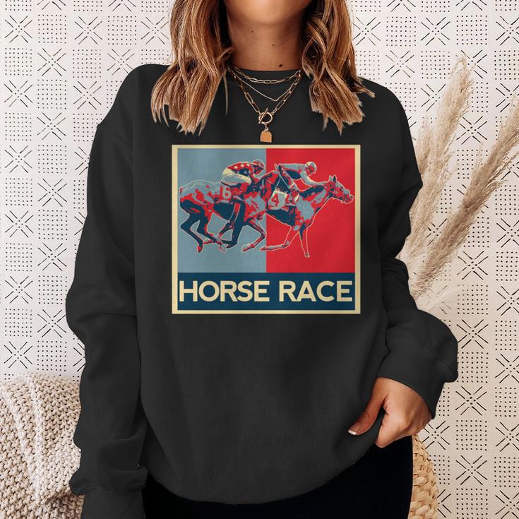 面白いtシャツ 馬tシャツ 競馬 馬 レース 乗馬 ジョッキー メンズ おもしろ 面白い グッズ ネタ 男性用 レトロ 長袖tシャツ スウェットシャツ 彼女への贈り物