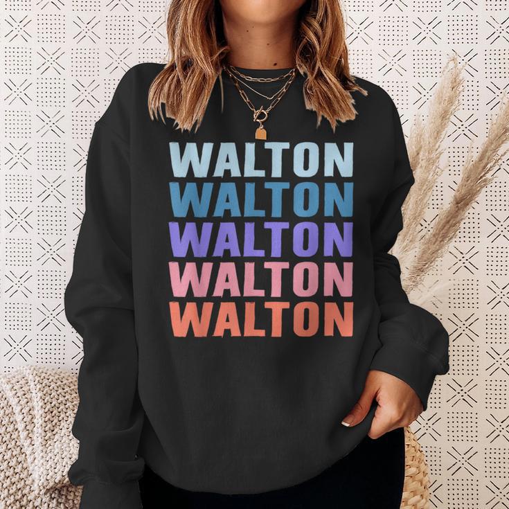 面白いギフト名 Walton 名前入り スウェットシャツ 彼女への贈り物