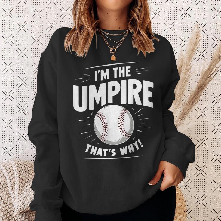 面白い野球審判シャツ メンズ I Am The Umpire スウェットシャツ 彼女への贈り物