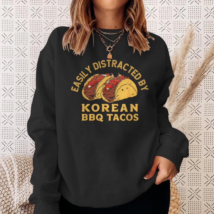 韓国bbqタコスレトロタコス愛好家に簡単に気を取られます スウェットシャツ 彼女への贈り物