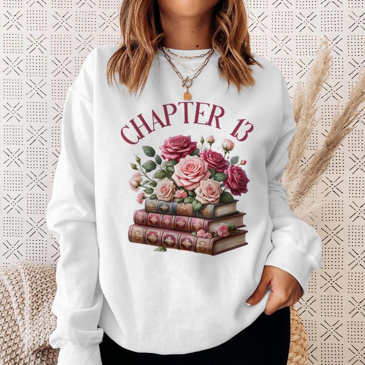 13th Birthday Chapter 13 For Girls Book Lover Bookish Reader Sweatshirt Gifts for Her