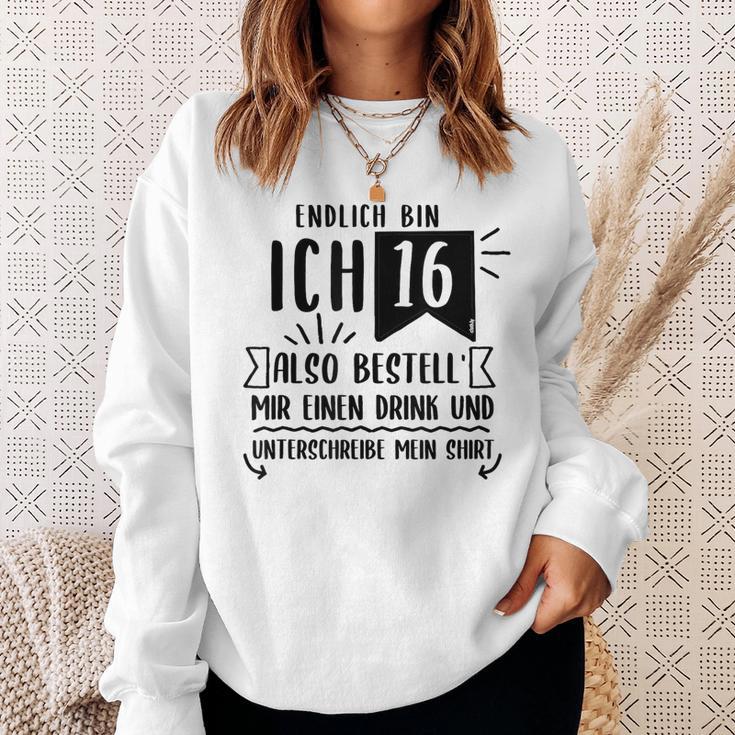 16th Birthday Party Guest Book Guest List Celebration 16 Years Sweatshirt Gifts for Her
