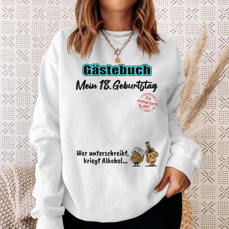 18th Birthday Guest Book 18 Years Girl Boy Sweatshirt Gifts for Her
