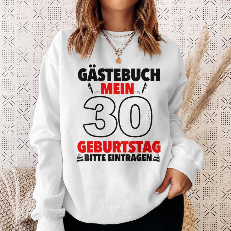30th Birthday Party Guest List Guest Book 30th Birthday Sweatshirt Gifts for Her