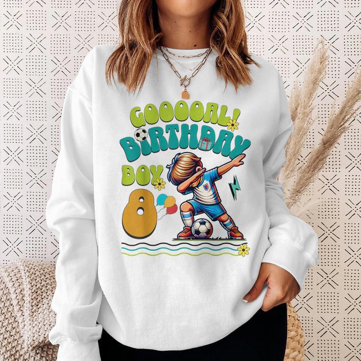 8歳の誕生日 男の子 8歳 サッカー フットボール選手 誕生日 スウェットシャツ 彼女への贈り物