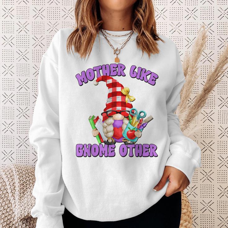 Best Teacher Grandma Gnome With Books For Teacher Mom Saying Sweatshirt Gifts for Her
