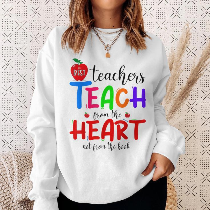 THE BEST TEACHERS TEACH FROM THE HEART NOT BOOK T-SHIRT Men Women Sweatshirt Gifts for Her