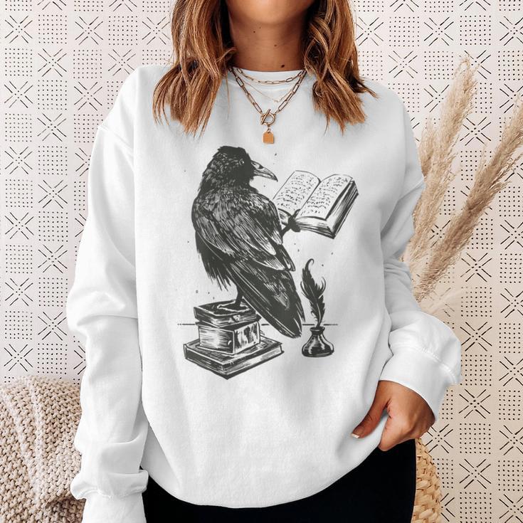 Bird Raven Book Lovers Men Women Graphic Tshirt Sweatshirt Gifts for Her Bird Raven Book Lovers Men Women Graphic Tshirt Sweatshirt Gifts for Her