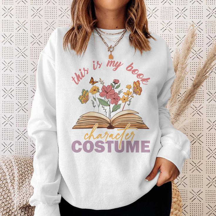 This Is My Book Character Costume Book Lover Sweatshirt Gifts for Her