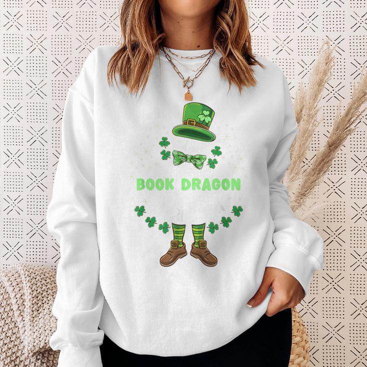 Im The Book Dragon Leprechaun St Patricks Day Sweatshirt Gifts for Her