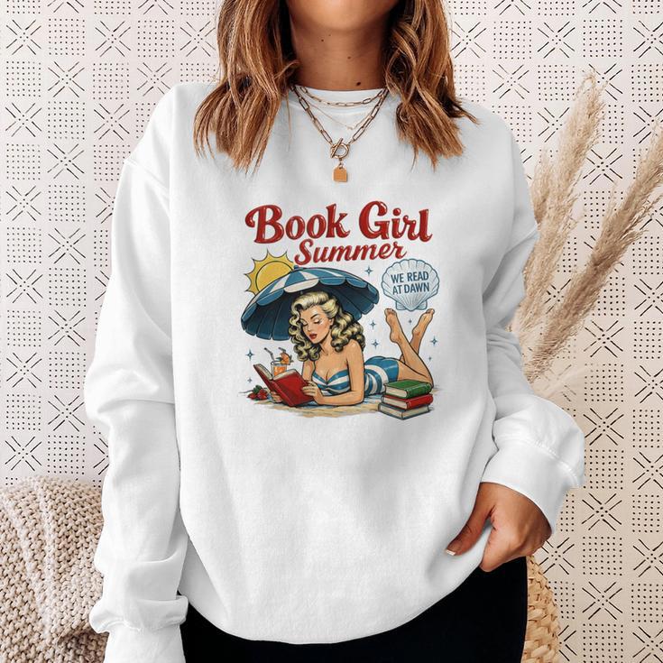 Book Girl Summer We Read At Dawn Sweatshirt Gifts for Her