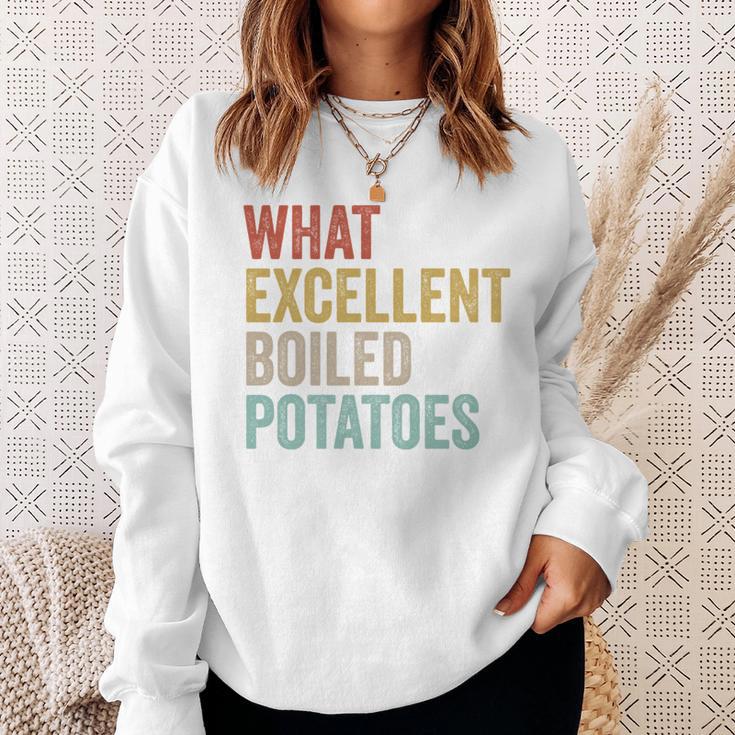Book Lover Austen Literature What Excellent Boiled Potatoes Sweatshirt Gifts for Her