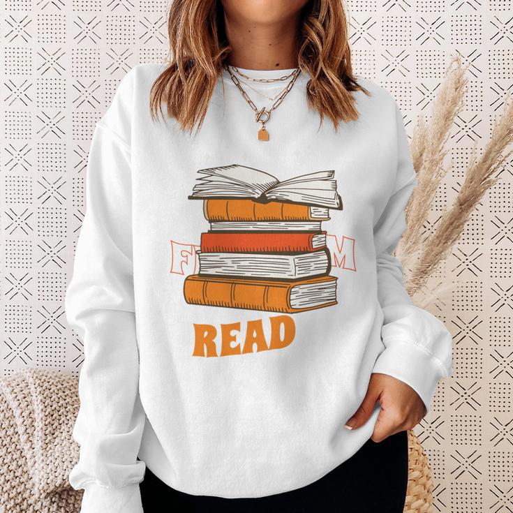 Book Lover Reading Hobby Fan Passion Geek Nerd Wizard Job Sweatshirt Gifts for Her