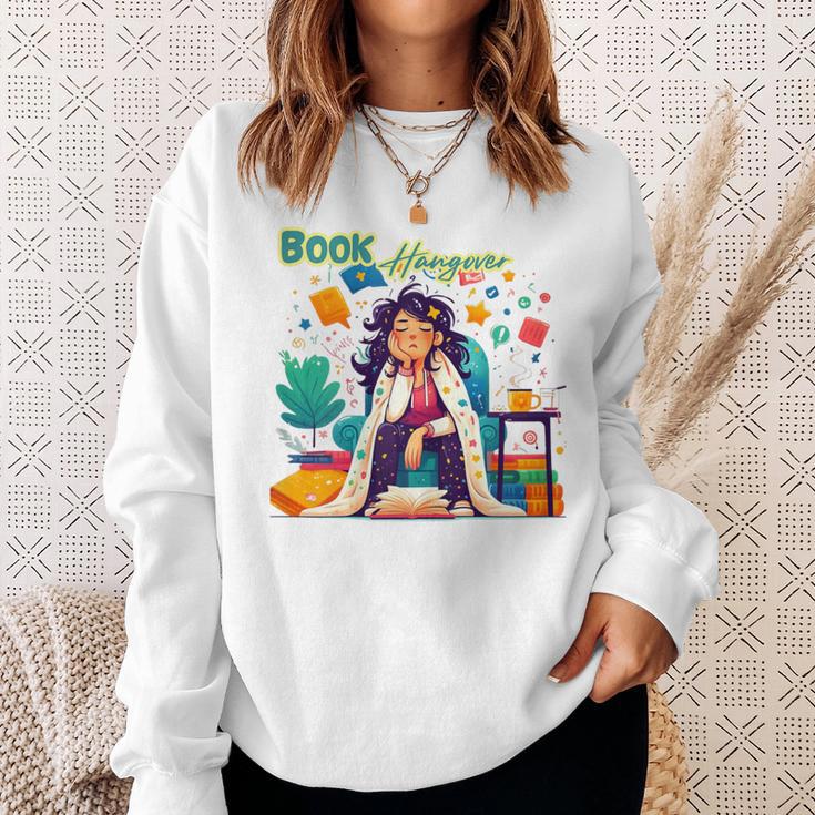 Book Lover Woman Woman Book Hangover Sweatshirt Gifts for Her