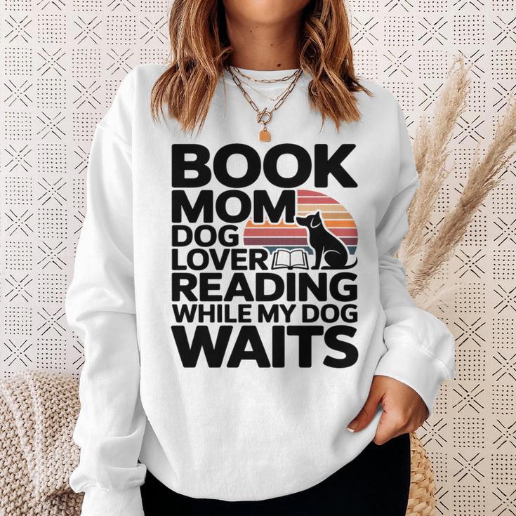 Book Mom Dog Lover Reading While My Dog Waits Premium Tri-Blend Sweatshirt Gifts for Her Book Mom Dog Lover Reading While My Dog Waits Premium Tri-Blend Sweatshirt Gifts for Her