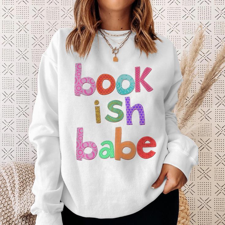 Bookish Babe Book Lovers Women Woman Loves To Read Reading Sweatshirt Gifts for Her