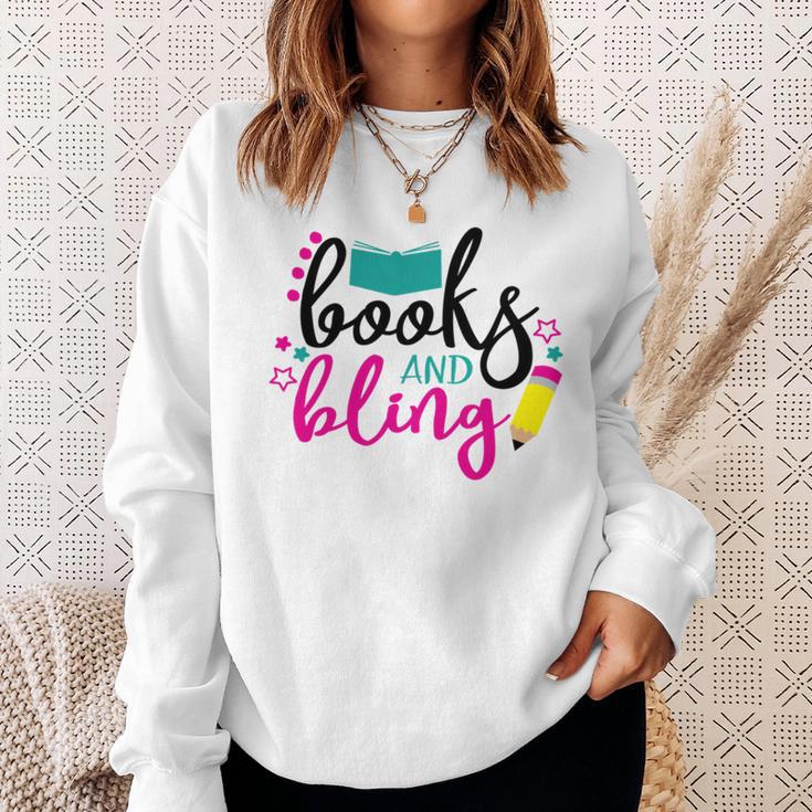 Books And Bling Sweatshirt Gifts for Her