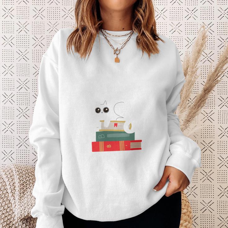 I Like Books Cats And Maybe 3 People Books & Cats Performance Sweatshirt Gifts for Her I Like Books Cats And Maybe 3 People Books & Cats Performance Sweatshirt Gifts for Her