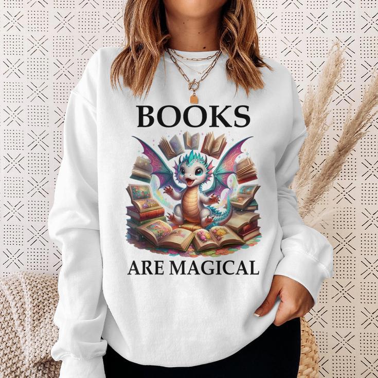 Books Are Magic Book Dragon ShirtReading Books Are Magical Sweatshirt Gifts for Her Books Are Magic Book Dragon ShirtReading Books Are Magical Sweatshirt Gifts for Her