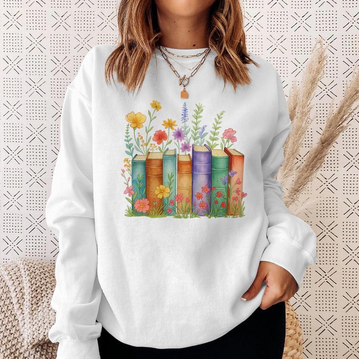 Booktrovert Book Reader Book Nerd Book Reading Lover Premium Tri-Blend Sweatshirt Gifts for Her