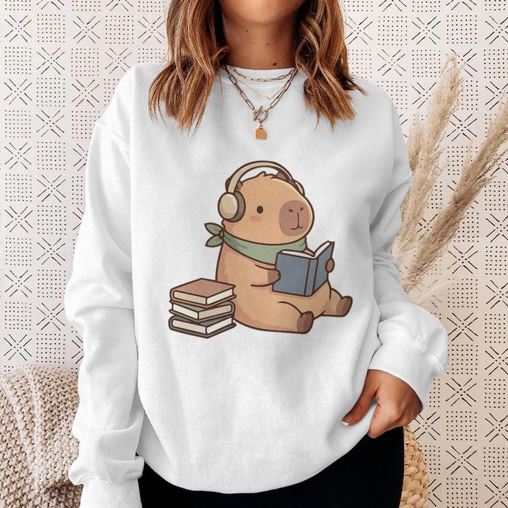 Capybara Reading a Book Cute Reading For Boys Girls Premium Tri-Blend Sweatshirt Gifts for Her Capybara Reading a Book Cute Reading For Boys Girls Premium Tri-Blend Sweatshirt Gifts for Her