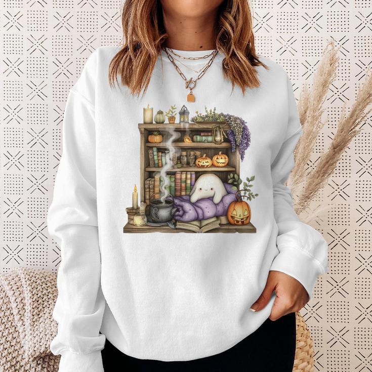 Cute Halloween Bookshelf Premium Tri-Blend Sweatshirt Gifts for Her Cute Halloween Bookshelf Premium Tri-Blend Sweatshirt Gifts for Her