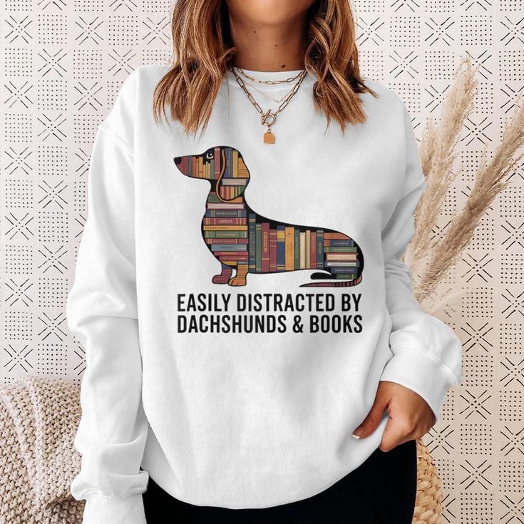 Dachshund Dog Dachshund Decor Books Nerds Dachshund Sweatshirt Gifts for Her