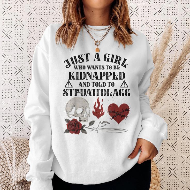 Dark Romance Smutt Book Merch Just A Good Girl STFUATTDLAGG Sweatshirt Gifts for Her