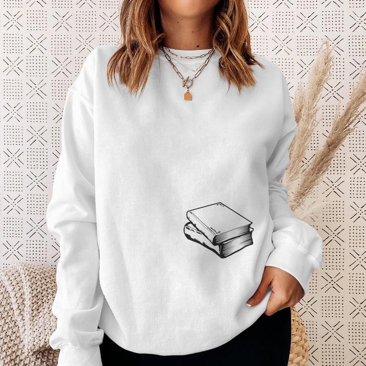 Easily Distracted By Dogs Books Reader Saying Sweatshirt Gifts for Her