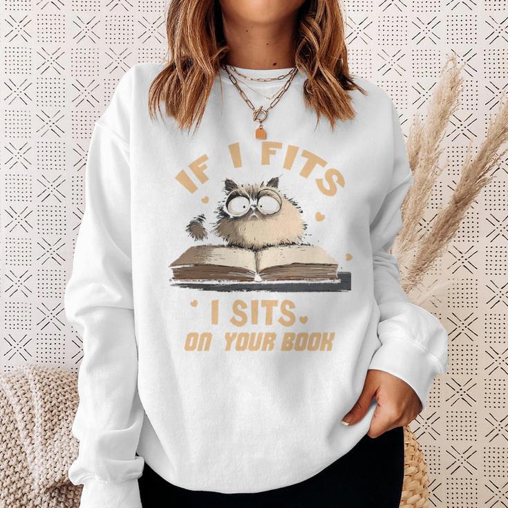 If i Fits I Sits On Your Book Premium Tri-Blend Sweatshirt Gifts for Her If i Fits I Sits On Your Book Premium Tri-Blend Sweatshirt Gifts for Her