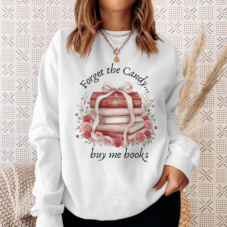 Forget The Candy Buy Me Book Premium Tri-Blend Sweatshirt Gifts for Her