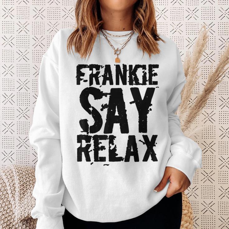 Frankieay Relax 太字フォントシャツ スウェットシャツ 彼女への贈り物
