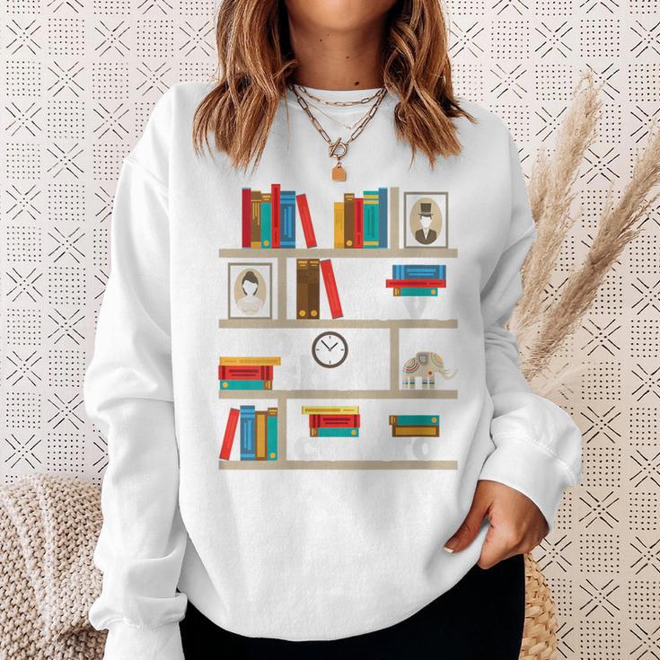FUNNY NO SELF SHELF CONTROL READING BOOKS BOOKWORM BOOK PUN Sweatshirt Gifts for Her