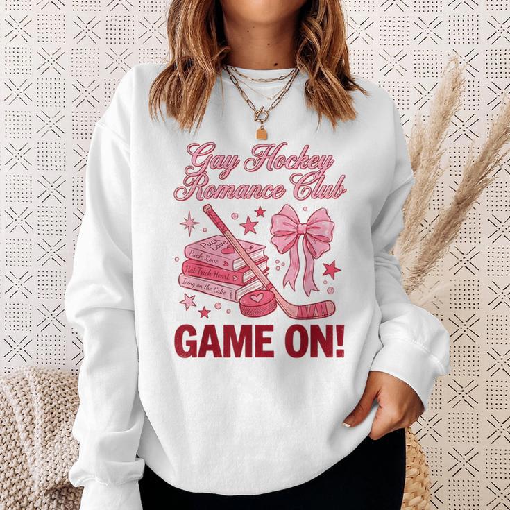 Gay Hockey Romance Club Bookish Smutty Spicy Book Lover Sweatshirt Gifts for Her Gay Hockey Romance Club Bookish Smutty Spicy Book Lover Sweatshirt Gifts for Her