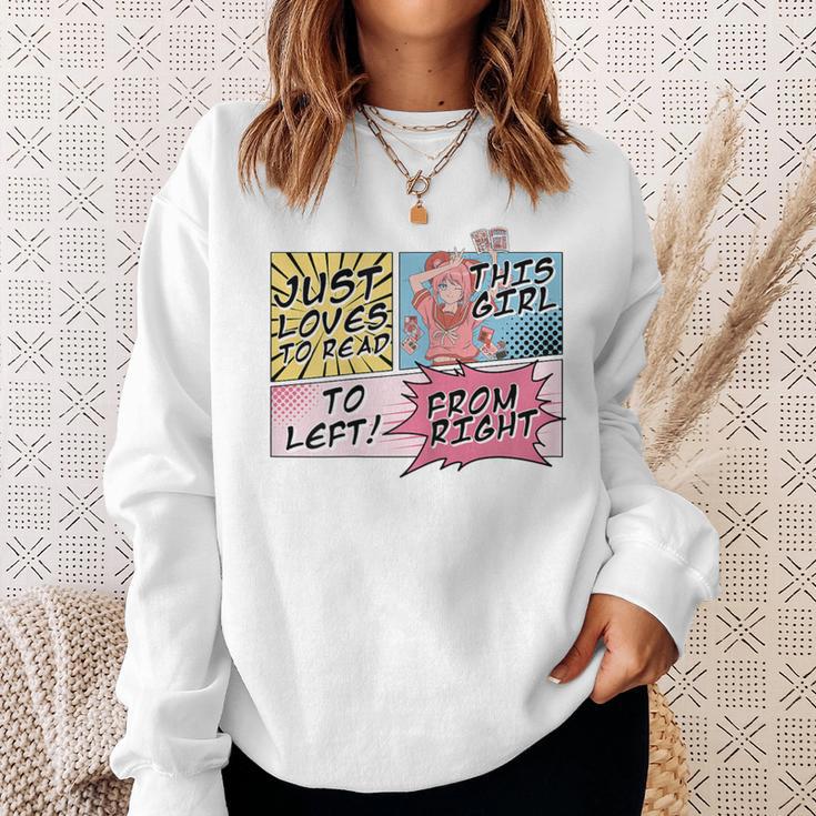 This Girl Reads Right To Left Comic Books Anime And Manga Sweatshirt Gifts for Her This Girl Reads Right To Left Comic Books Anime And Manga Sweatshirt Gifts for Her