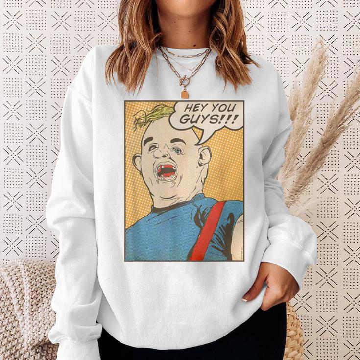 The Goonies Sloth Pop Art Comic Book Illustration 80's Movie Sweatshirt Gifts for Her The Goonies Sloth Pop Art Comic Book Illustration 80's Movie Sweatshirt Gifts for Her