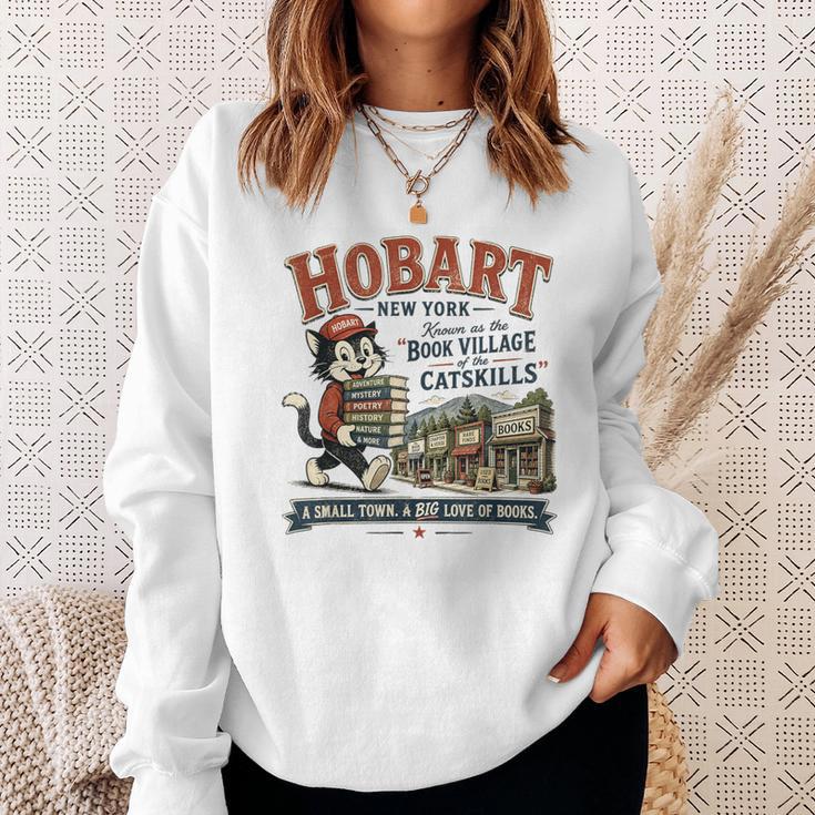 Hobart NY Book Village Of Catskills Vintage Mascot Logo Sweatshirt Gifts for Her