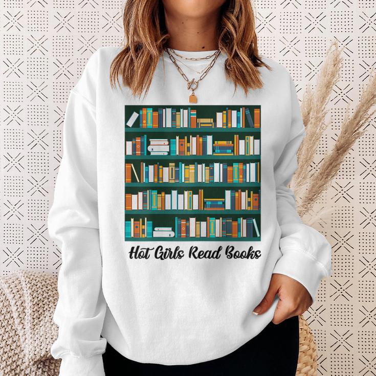 Hot Girl Read Books Sweatshirt Gifts for Her