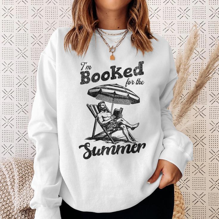 I'm Booked For The Summer Retro Vacation Beach Read Book Men Sweatshirt Gifts for Her I'm Booked For The Summer Retro Vacation Beach Read Book Men Sweatshirt Gifts for Her