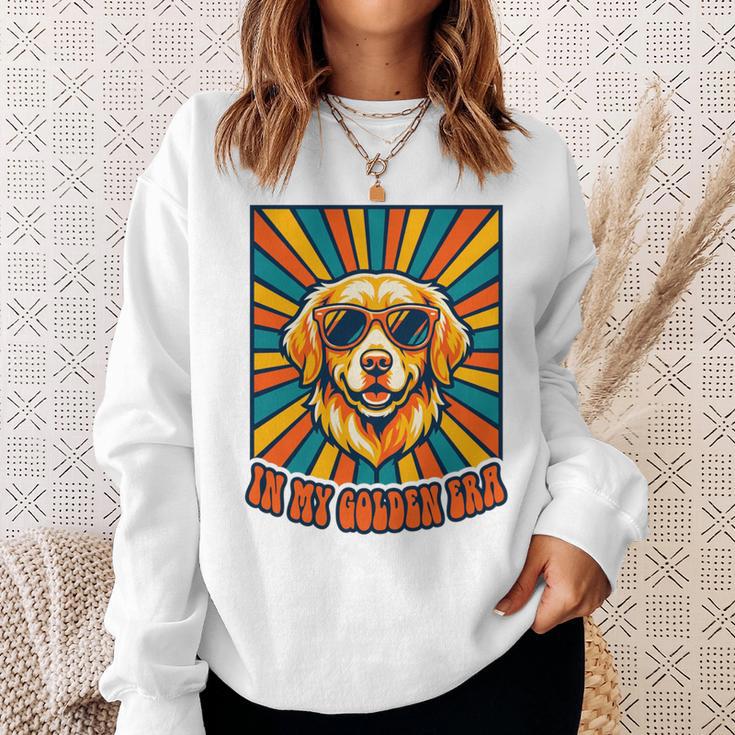 In My Golden Era レトロレトリバー ドッグサングラス グラフィックtシャツ 長袖tシャツ スウェットシャツ 彼女への贈り物
