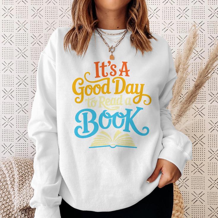 It's A Good Day To Read A Book Library Bookworm Premium Tri-Blend Sweatshirt Gifts for Her It's A Good Day To Read A Book Library Bookworm Premium Tri-Blend Sweatshirt Gifts for Her