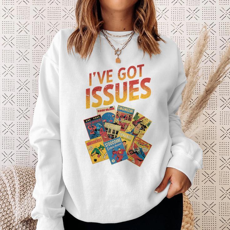 I'Ve Got Issues Comic Book Collecting Premium Tri-Blend Sweatshirt Gifts for Her