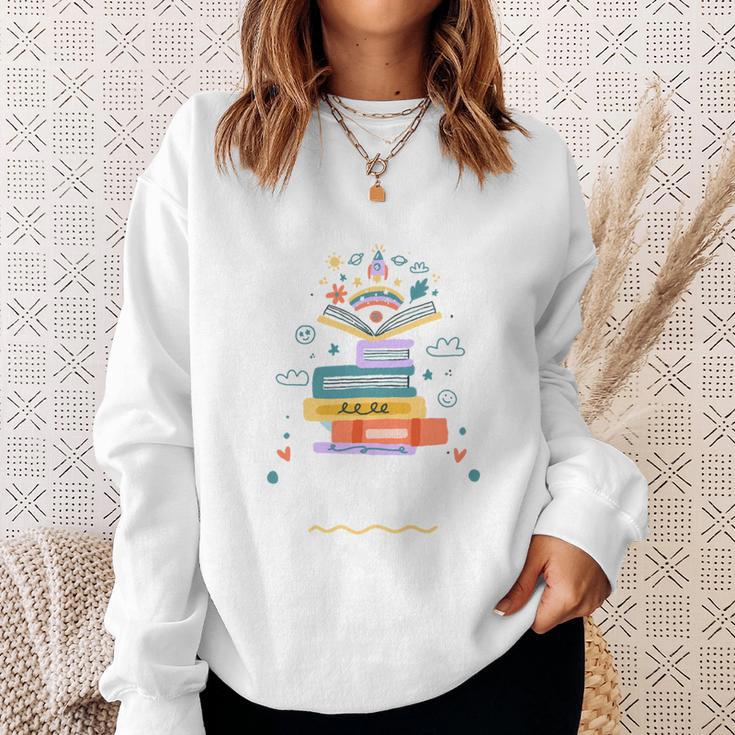 Just A Girl Who Loves Books For Bookworm Sweatshirt Gifts for Her