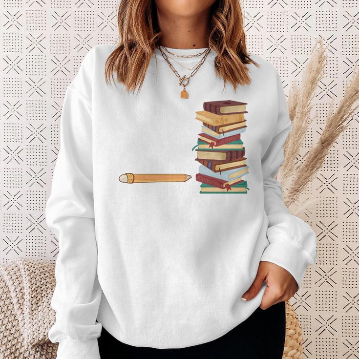 Life Without Books Is Like An Unsharpened Pencil Bookworm Sweatshirt Gifts for Her