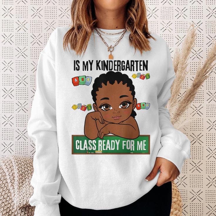 Lil Mr Kindergarten Prince Boys Melanin Boy Read Books Sweatshirt Gifts for Her