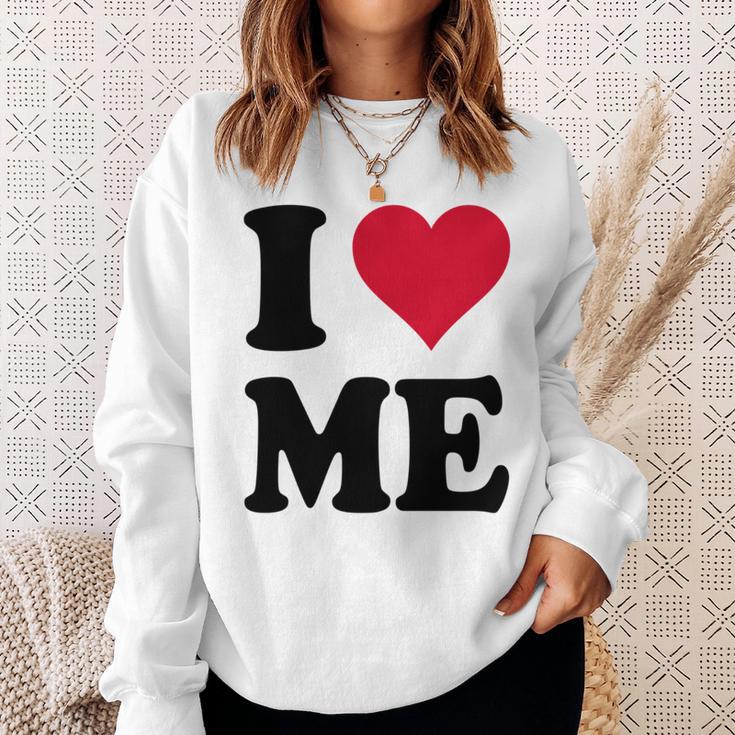 I Love Me 長袖tシャツ スウェットシャツ 彼女への贈り物