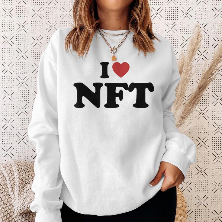 I Love Nft スウェットシャツ 彼女への贈り物